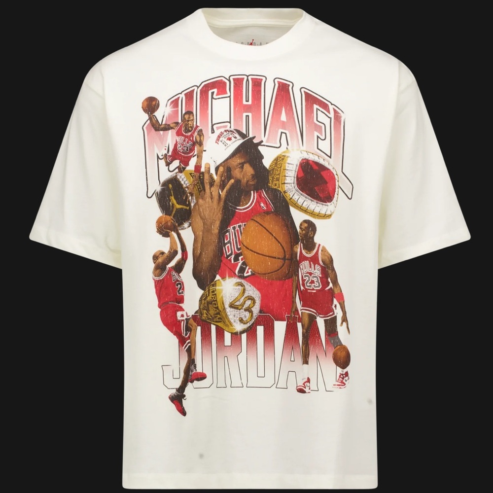 🔥 NWT Sz L Nike JORDAN FLIGHT ESSENTIALS PHOTO GRAPHIC T-SHIRT Oversized/ Baggy